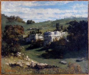Frans: Paysage du Jura
Duits: Landschaft des Jura door Gustave Courbet