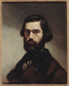 Frans: Portrait de Jules Vallès (1832-1885), écrivain Portret van Jules Vallès (1832-1885), auteur door Gustave Courbet