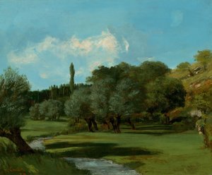 La Bretonnerie in het departement Indre, 1856 door Gustave Courbet
