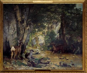 De levering van herten bij de beek van Plaisir Fontaine