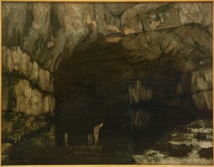 De bron van de Loue door Gustave Courbet