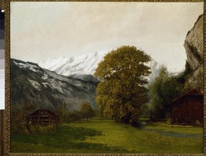 Landschap in Interlaken, Zwitserland