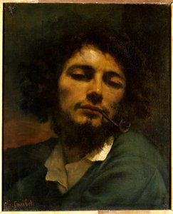Man met de pijp door Gustave Courbet