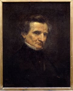 Portret van Hector Berlioz (1803-1869), Franse componist.