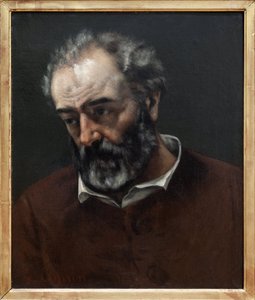 Portret van Paul Chenavard door Gustave Courbet