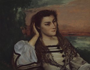 Rêverie Portret van Gabrielle Borreau, 1862