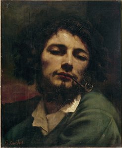 Zelfportret of de man met de pijp door Gustave Courbet