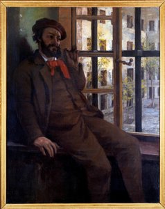Zelfportret in Saint Pelagie door Gustave Courbet