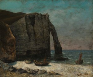 De Klif bij Étretat, na 1872 door Gustave Courbet