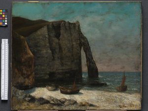 De klif bij Étretat, na 1872 door Gustave Courbet
