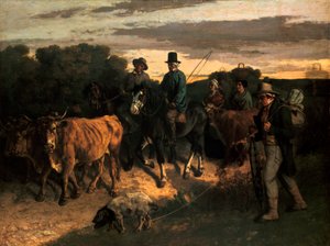 De Boeren van Flagey, 1855 door Gustave Courbet