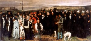 De Begrafenis in Ornans, 1850 door Gustave Courbet
