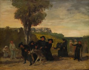 De terugkeer van de bijeenkomst door Gustave Courbet
