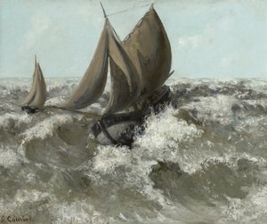 De Zeilboot door Gustave Courbet