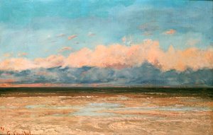 De Zee bij Palavas door Gustave Courbet