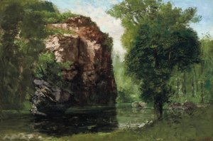 De stille rivier door Gustave Courbet