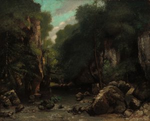 De Vallei van Les Puits-Noir door Gustave Courbet
