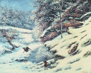 Het Gewonde Hert door Gustave Courbet