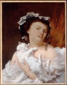 Vrouw met een kat, 1864