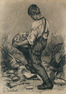 Jonge Steenbreker door Gustave Courbet