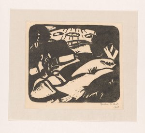 Veld en huis door Gustave De Smet (signed by artist)