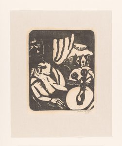 Vrouw zittend bij een venster door Gustave De Smet (signed by artist)