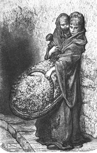 Een Bloemenmeisje, 1872 door Gustave Dore