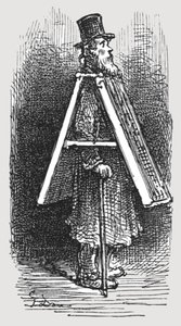 Reclamebord - Man, 1872