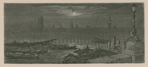 Boten Aangemeerd aan de Theems door Gustave Dore