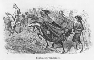 Britse toeristen, illustratie uit 