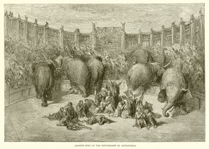 Gevangen Joden in de Hippodroom van Alexandrië door Gustave Dore