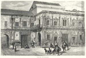 Stadhuis (gravure) door Gustave Dore