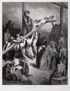 Christus gekruisigd, Illustratie uit de Dore Bijbel door Gustave Dore