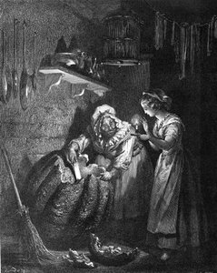 Assepoester: Feeënmoeder snijdt de pompoen