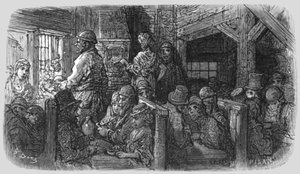 Koffiehuis - Petticoat Lane door Gustave Dore