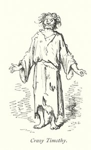 Gekke Timothy (gravure) door Gustave Dore