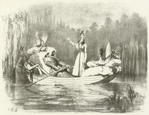 Dandyisme op het platteland (gravure)