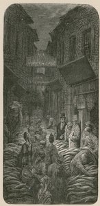 Dark Horse Lane, Billingsgate door Gustave Dore