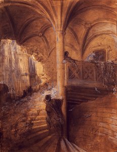 Betoverd kasteel, illustratie door Gustave Doré (1832-1883) voor sprookje van Charles Perrault (1628-1703)