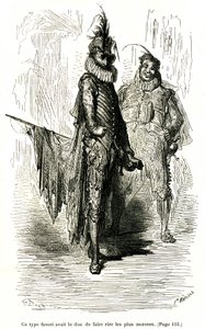 Gravure door Gustave Doré ter illustratie van Théophile Gautier