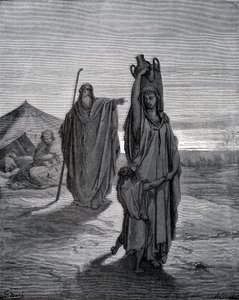 Verdrijving van Hagar door Gustave Dore