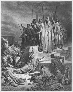 Gustave Doré Bijbel: De hongersnood in Samaria