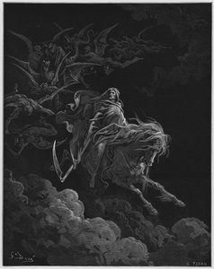 Gustave Dore Bijbel: Het visioen van de dood door Gustave Dore