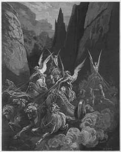 Gustave Doré Bijbel: Het visioen van de vier wagens