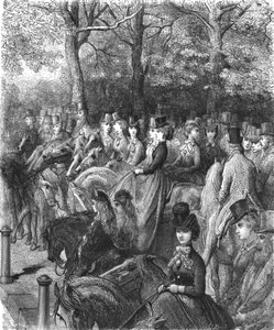 Hyde Park Corner - The Row, 1872