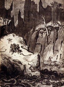 Illustratie voor de verhalen van de 1001 nachten: Sinbad de zeeman. 19e eeuw. door Gustave Dore