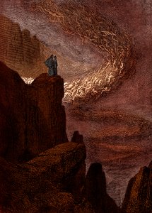 Illustratie voor De Goddelijke Komedie - Hel (La Divina Commedia, L