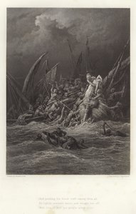 Illustratie voor Vivien door Alfred Tennyson door Gustave Dore