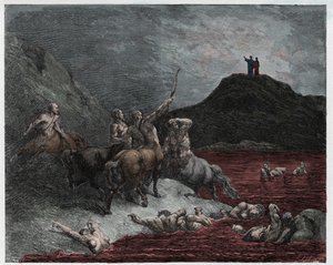 Inferno, Canto 12: Nessus door Gustave Dore