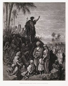 Johannes de Doper predikt, Illustratie uit de Dore Bijbel